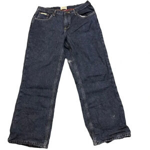 Schmidt workwears dark wash Straight  jeans Women size 12x30 Pockets